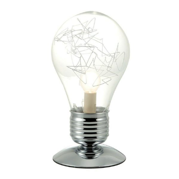 Brandani lampada touch vetro a forma di lampadina cm. 31 trasparente - Professional Cooking